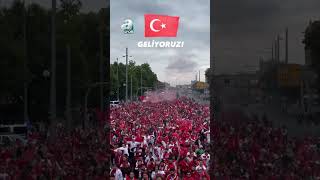 Leipzig Sokakları Mehter Marşı İle İnliyor Avusturya  Türkiye EURO 2024 [upl. by Marla]