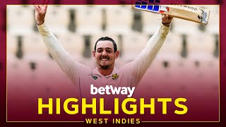 Highlights  West Indies v South Africa  de Kock Hits 141  1st Betway Test Day 2 2021 [upl. by Nylg]