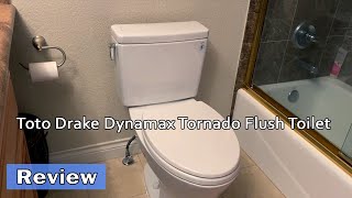 Toto Drake Dynamax Tornado Flush Toilet Review [upl. by Oca]