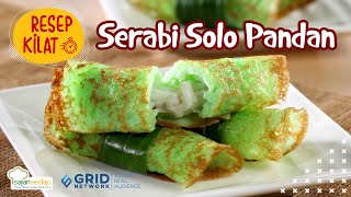 Resep Kue Tradisional Resep Serabi Solo Pandan yang Lembut dan Manis [upl. by Ydassac67]