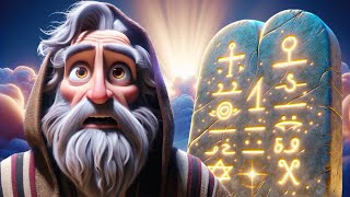 Moses And The 10 Commandments  AI Animation [upl. by Garlanda604]