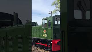 BR 04 class shunter D2023 arriving into Tentodern town station the Kent and East Sussex railway￼ [upl. by Aihn]