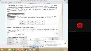 Numerical on second order approximationleast squarecurve fitting Teqnique [upl. by Adlai189]