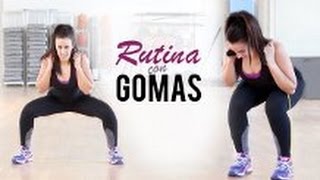 Tonificar piernas con gomas  13 minutos [upl. by Sundin]