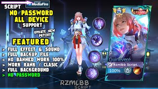 Script Skin Guinevere Legend No Password  Full Effect amp Voice  Update Patch Terbaru 2024  MLBB [upl. by Nashom]