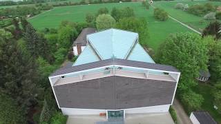 BergenEnkheim von oben  Drohnenflug über die St Nikolaus Kirche [upl. by Yrok]