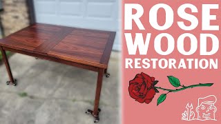 The ONLY Rosewood Table RESTORATION on YOUTUBE [upl. by Coopersmith]