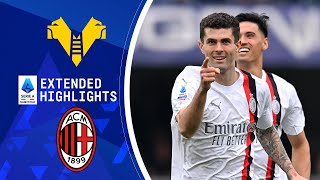 Hellas Verona vs AC Milan Extended Highlights  Serie A  CBS Sports Golazo [upl. by Ocsisnarf]