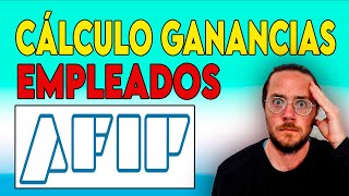 CÁLCULO RETENCION IMPUESTO a las GANANCIAS EMPLEADOS en RELACION de DEPENDENCIA FÁCIL AFIP [upl. by Guyer402]