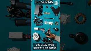 24V 250W electric cycle Conversion kit  electric cycle gear motor kit for Desi cycle automobile [upl. by Ahsenrad]