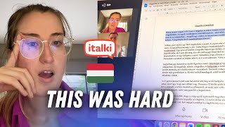 Watch me take a Hungarian lesson online as a beginnerish 🇭🇺 [upl. by Ahs435]