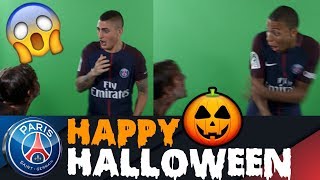 Halloween Prank  feat Kylian Mbappe Marco Verratti Thiago Silva [upl. by Orlina580]