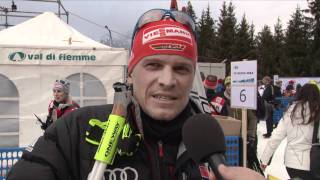 Tour de Ski 2012 Interview Tobias Angerer [upl. by Aveer]