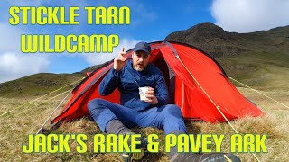 Lake District Wildcamp At Stickle Tarn  Jacks Rake amp Pavey Ark [upl. by Assirrec]