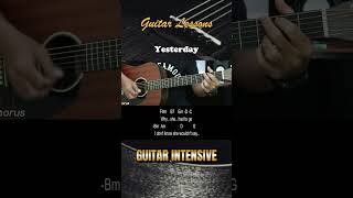 Yesterday  The Beatles  EASY Guitar Tutorial with Chords  Lyrics  Guitar Lessons [upl. by Pucida]