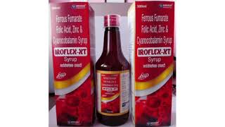 Iroflex XT Syrup Ferrous Fumarate Folic Acid Zinc amp Cyanocobalamin Syrup [upl. by Yrrak431]