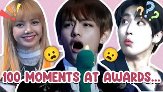 100 ICONIC Moments at KPOP Award Ceremonies [upl. by Nikolai]