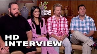 Grown Ups 2 Adam Sandler Kevin James David Spade amp Salma Hayek Interview  ScreenSlam [upl. by Eendyc643]