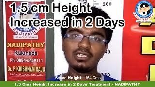 15 Cms Height Increase in 2 Days Treatment HINDI  NADIPATHY [upl. by Sisely404]