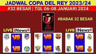 Jadwal Copa Del Rey 2024  Barbastro vs Barcelona  Copa Del Rey 202324 Babak 32 Besar  Live Inews [upl. by Cornelia]