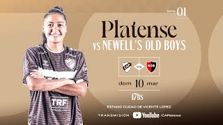 Fútbol Femenino Platense vs Newells Torneo Apertura 2024 [upl. by Warrick]