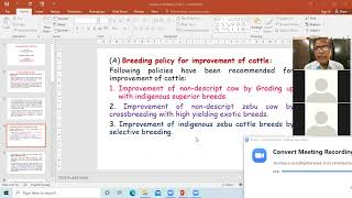 Livestock Breeding Policy Part2 by Dr KG Mandal Prof amp HoD AGB BVC Patna [upl. by Eirac]