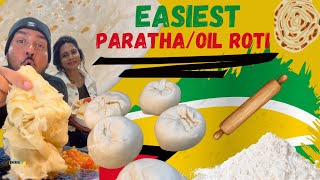 EASIEST PARATHA  OIL ROTI  CLAP HAND ROTI RECIPE EVER GUYANESE STYLE [upl. by Ycniuq]