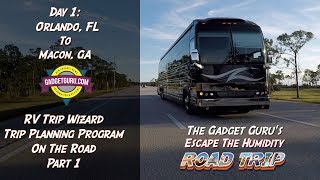 Prevost Road Trip  RV Trip Wizard Review  Part 1  Overview and Planning A RV Trip [upl. by Haas163]