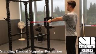 Standing Banded Scapular Retraction Strength Rebels [upl. by Proudfoot792]