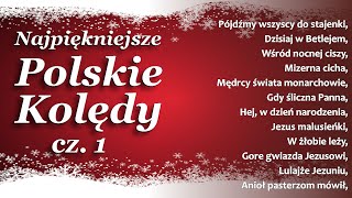 ⭐ █▬█ █ ▀█▀ ⭐ Najpiękniejsze Kolędy Polskie do wspólnego śpiewania z tekstem⭐ zestaw kolęd ⭐ cz 1 [upl. by Nosreg409]