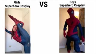 girls cosplay vs boys cosplay [upl. by Ahsienaj]