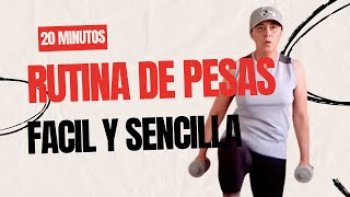 🔥Fuerza en Casa Rutina de Pesas Fácil y Efectiva para Principiantes💪🔥 mujeresfitness [upl. by Kameko633]