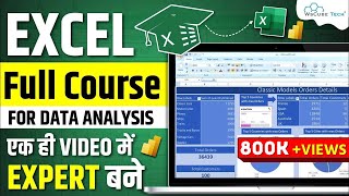 Excel Full Course for Data Analysis with Projects  2 Hours  Excel Tutorial 2024 [upl. by Wightman456]