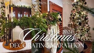 2024 CHRISTMAS DECORATING MARATHON  Whole House Decorate with Me amp Holiday Inspiration [upl. by Analad909]