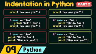 Indentation in Python Part 2 [upl. by Azil673]