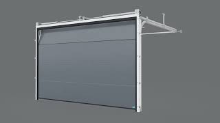 How It Works  Animation of a Novoferm Insulated Sectional Door ISO45 EVO with Novomatic Operator [upl. by Adiell478]