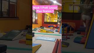 Week 1 PreK Lesson Plan Station 1 Floor  Forward Rolls amp Vault Bonus teach them how to fall [upl. by Damien]