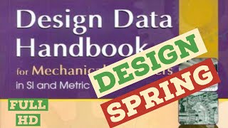 SPRING Design using design data book DMEquickly🔥 [upl. by Yahsat]