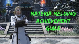 FFXIV Achievement Hunting Guide Materia Melding [upl. by Ansela]