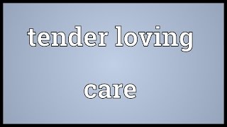 Tender loving care Meaning [upl. by Lemmueu]