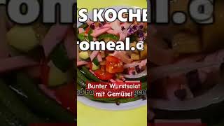 wurstsalat Gemüse einfachkochen selbstversorger einfacherezepte sommer [upl. by Bornstein618]