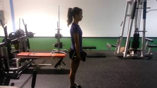 Single Leg Romanian Deadlift w Dumbbells  Womens Strength Training [upl. by Eigroeg]