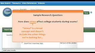 PsycINFO Choosing Keywords Cheng Library [upl. by Greeson]