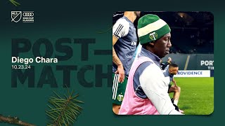 quotIts a difficult way to end the seasonquot  Diego Chara discusses loss to Vancouver [upl. by Naitsihc223]