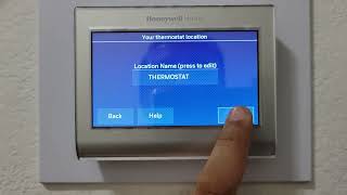 Powering up a newly installed Honeywell Smart Thermostat Model RTH9585WF [upl. by Martinsen114]