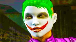 Mortal Kombat XL  The Joker Cassie Cage Costume Skin Mod Performs Intros On All Stages 4K Mods [upl. by Einad]