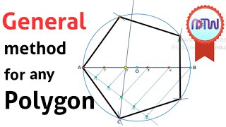 How to Inscribe a Polygon inside a Circle  General Method [upl. by Rhodes]