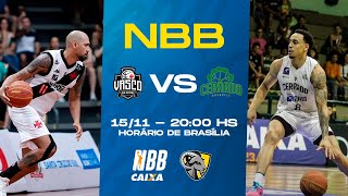 JOGO COMPLETO  VASCO X CERRADO  NBB CAIXA [upl. by Holt]