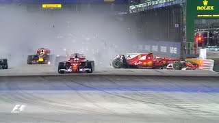 F1 Top 10 Dramatic Moments Of 2017 [upl. by Duwad]