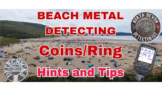 BEACH METAL DETECTING  HINTSTIPS  COINSRING  detecnicksmetaldetectors2984 [upl. by Fidelio]